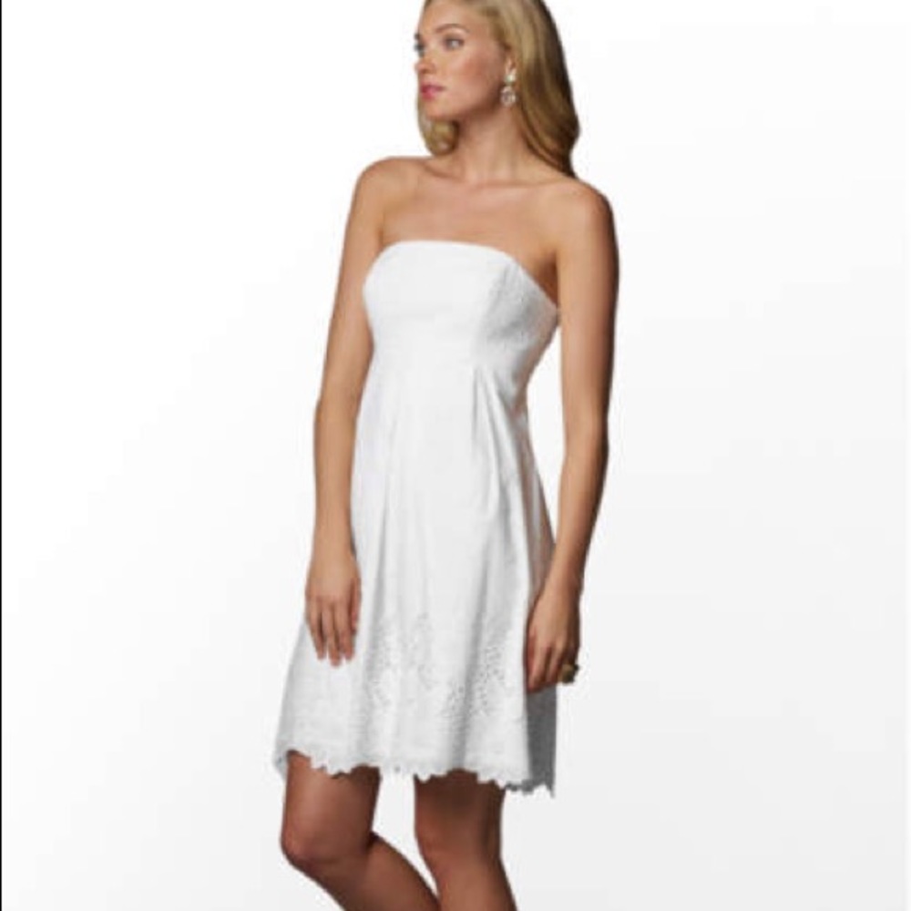 Lilly Pulitzer Betsy Dress Eyelet. Size 10 - Picture 4 of 4